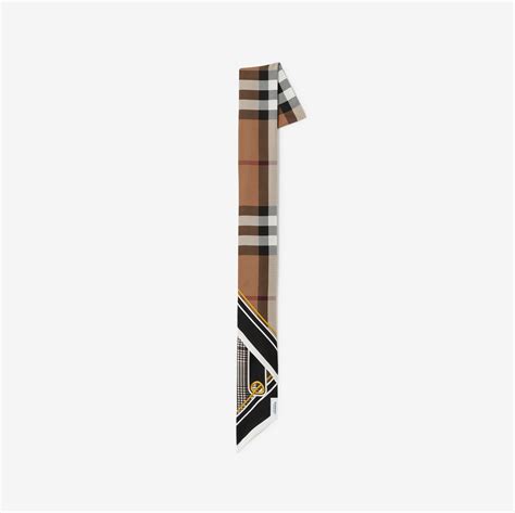 burberry silk skinny scarf|burberry reversible check cashmere scarf.